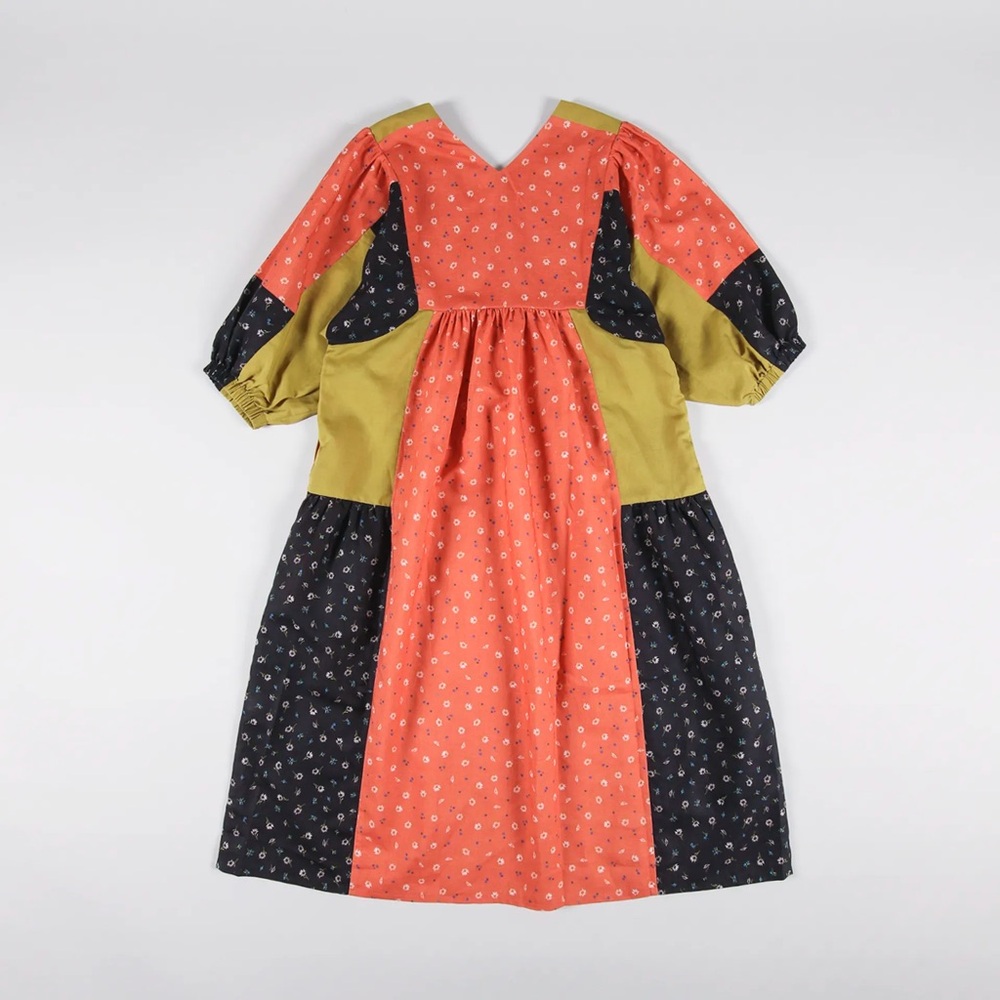Sideline Colorful Patchwork Maxi Dress small - Picture 4 of 11